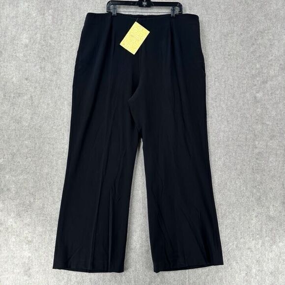 Marc Bouwer Pants - NWT Marc Bouwer Womens Black‎ Dress Pants 2X Trouser Career Pull on Wide Leg